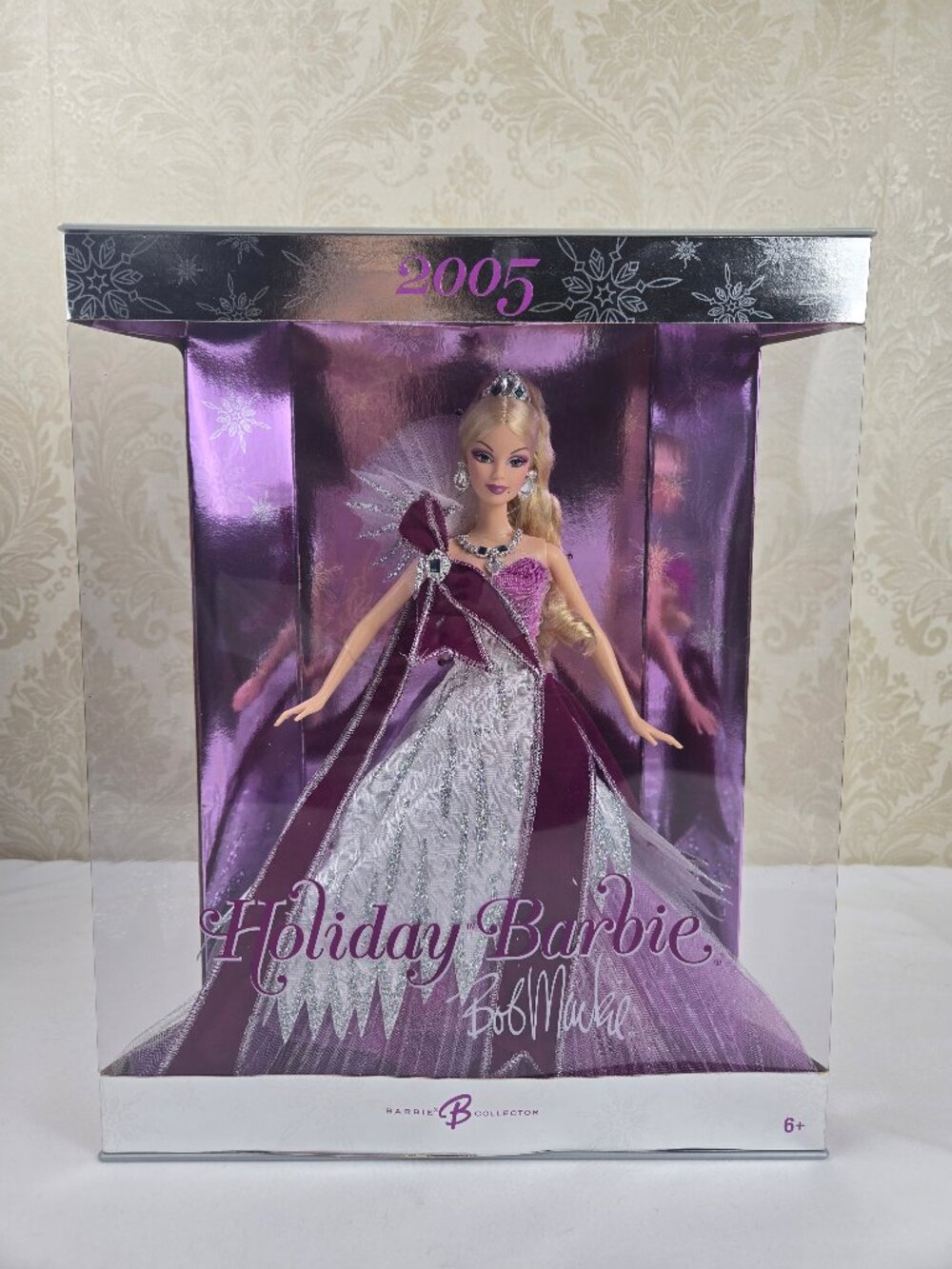 2005 Holiday Barbie Bob Mackie Doll New In Original Display Box Blonde Vintage